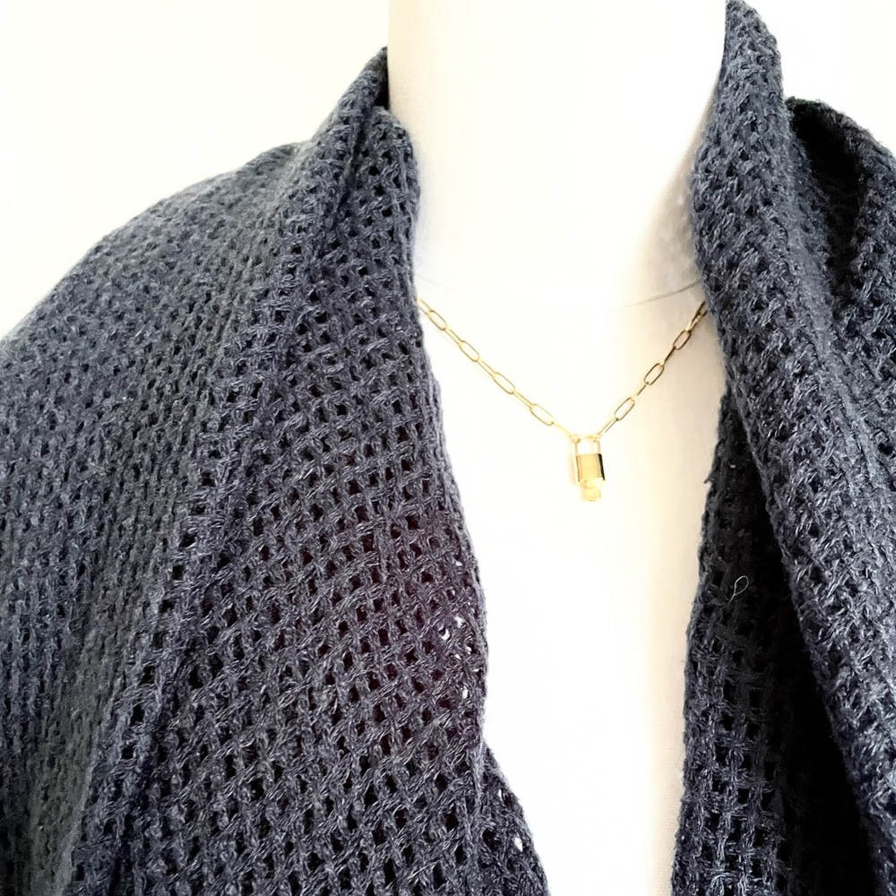 Beautiful oversized waffle knit scarf